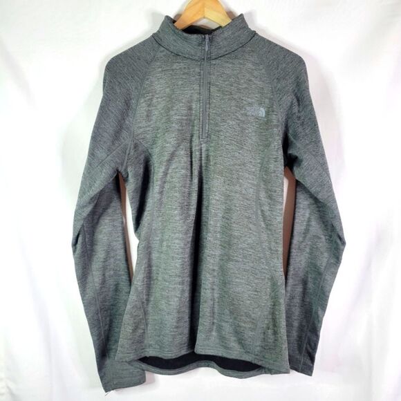 The North Face Gray Quarter-Zip Thermal Layer Pullover - Picture 1 of 12